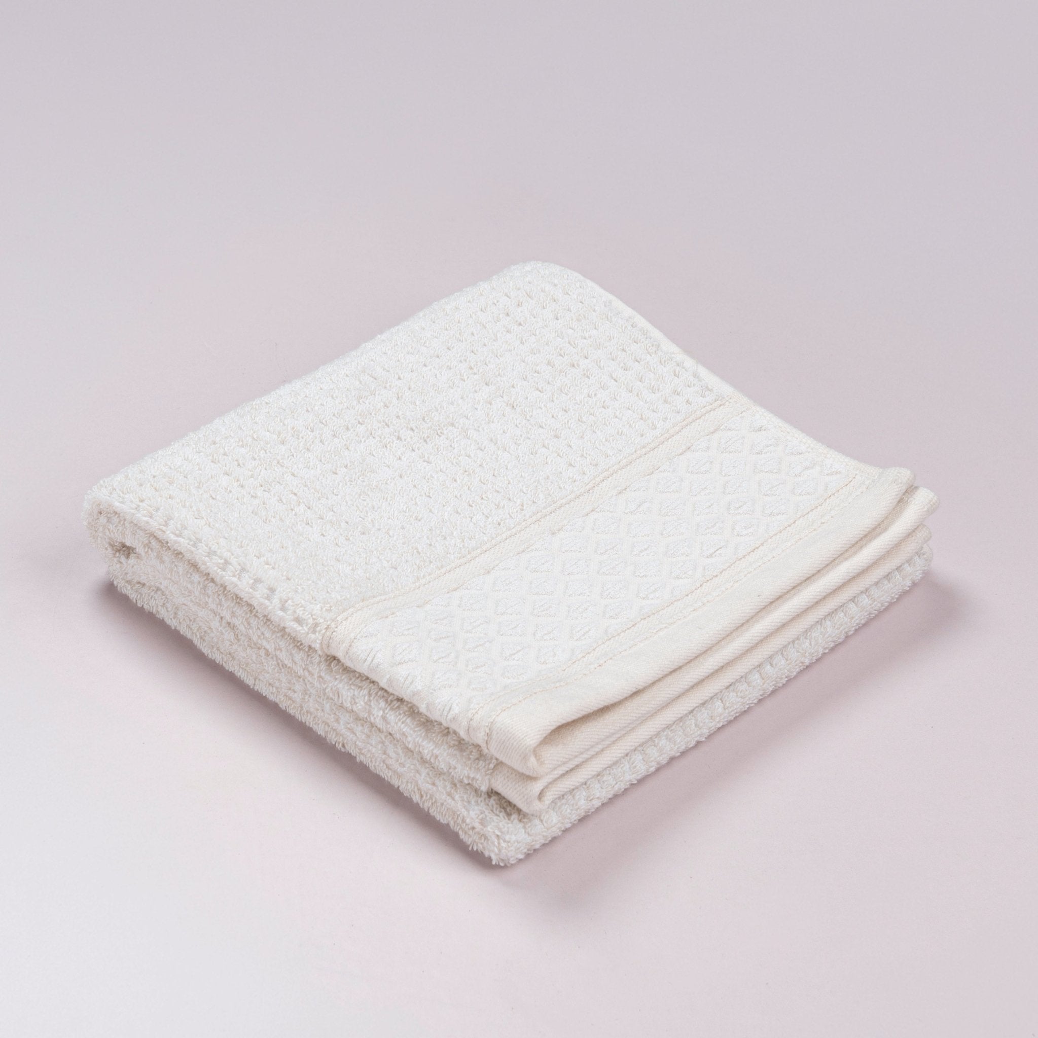 Cannon Solid Jacquard Low Twist Eco Melange Towel – 600 GSM – Beige - Urban Home