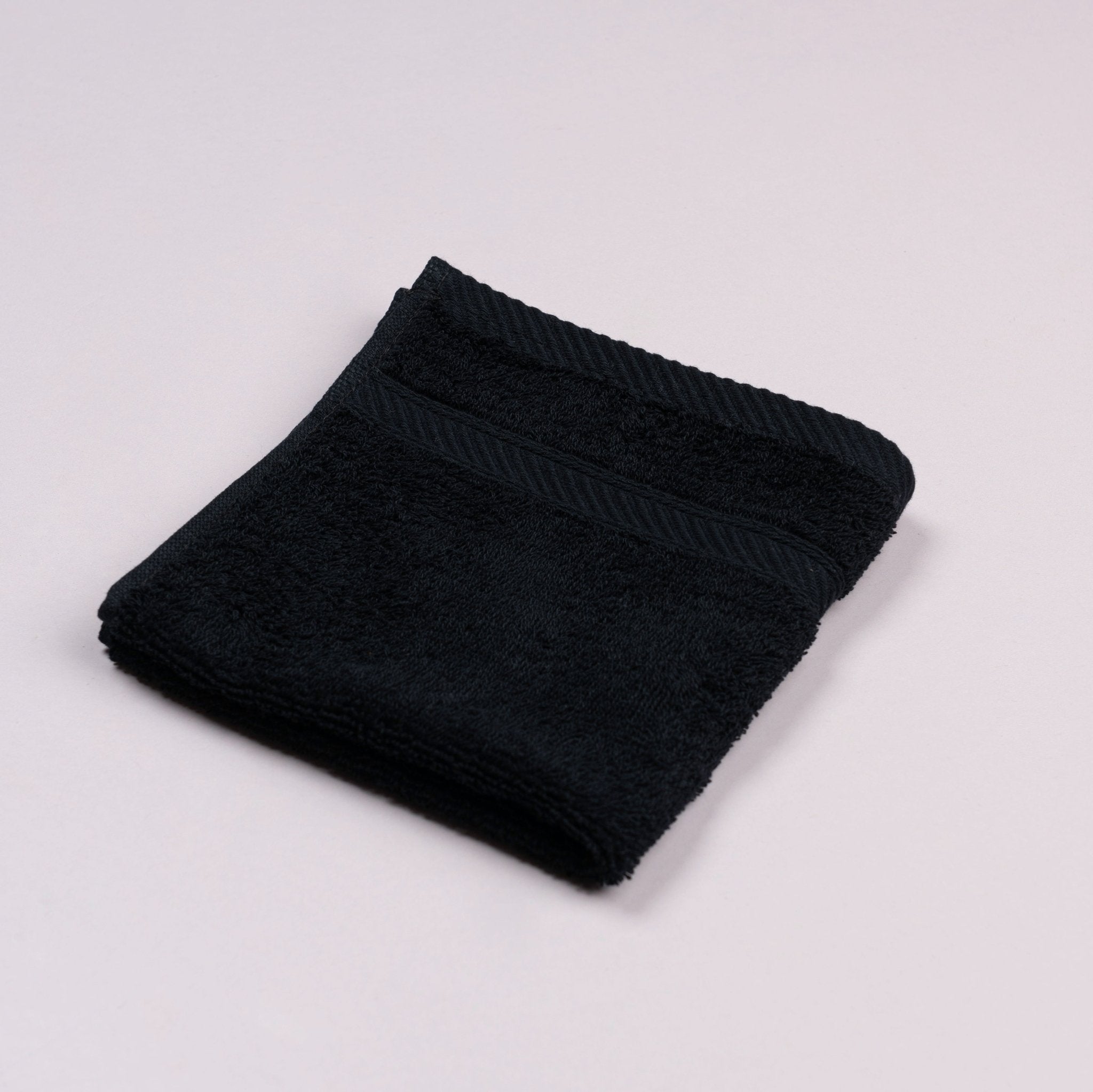 Cannon 100% Cotton Plain Terry Towel – 480 GSM – Black - Urban Home