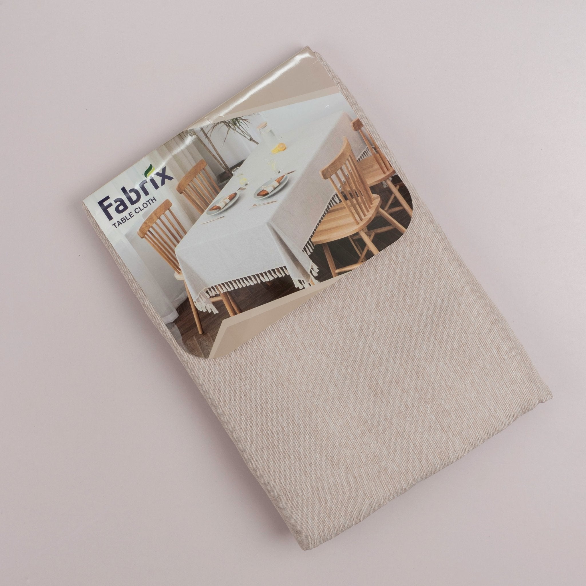 Beige Plain Tablecloth - Urban Home