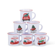 Chrismtas mini mugs 6pcs set- 5cm