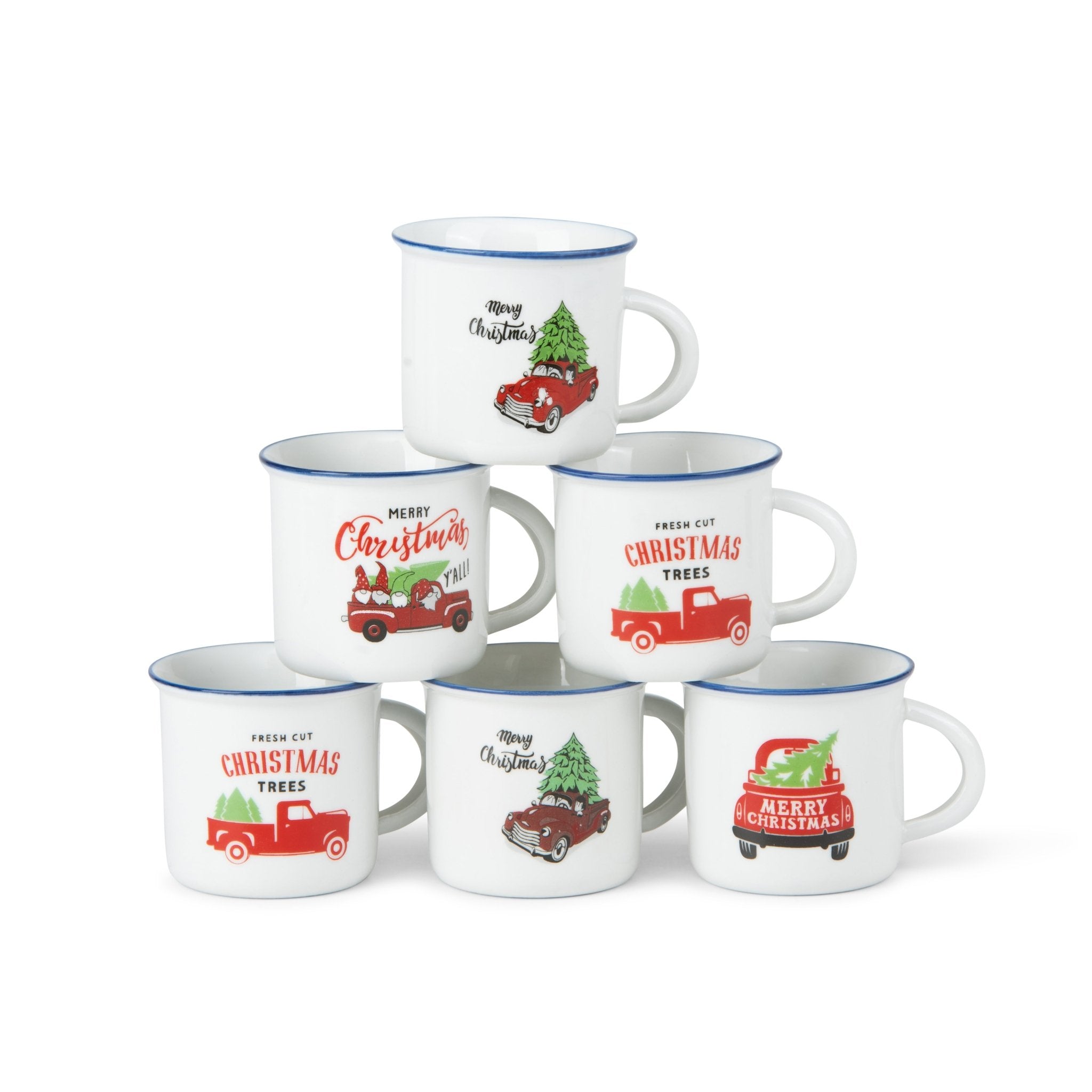 Christmas Mini Mug - 1pc Random design - 7cm - Urban Home