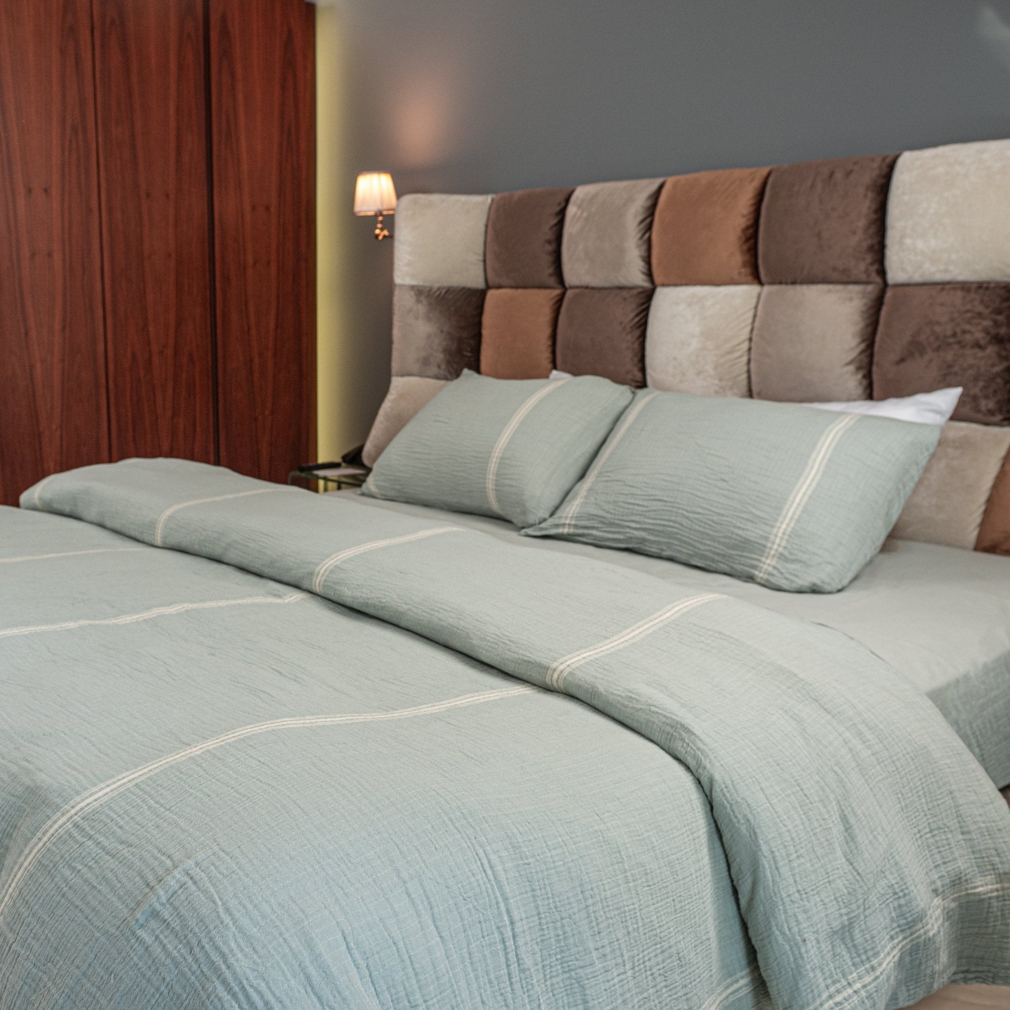 Marlen Soft Linen - Texture 4 - Piece Duvet Cover Set - Urban Home
