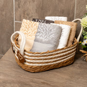 Luxury Coral Embroidered 100% Cotton Face Towels (700 GSM)