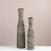 Graphite Hourglass Floor Vase - Urban Home