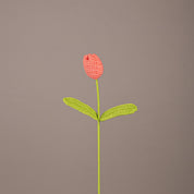 Knitted Eternal Bloom — Vibrant Peach - Urban Home
