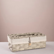 Square Woven Trash & Tissue Set - Gray - Urban Home