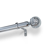 Ornate globe extendable curtain rod 1.6 - 3m - Urban Home