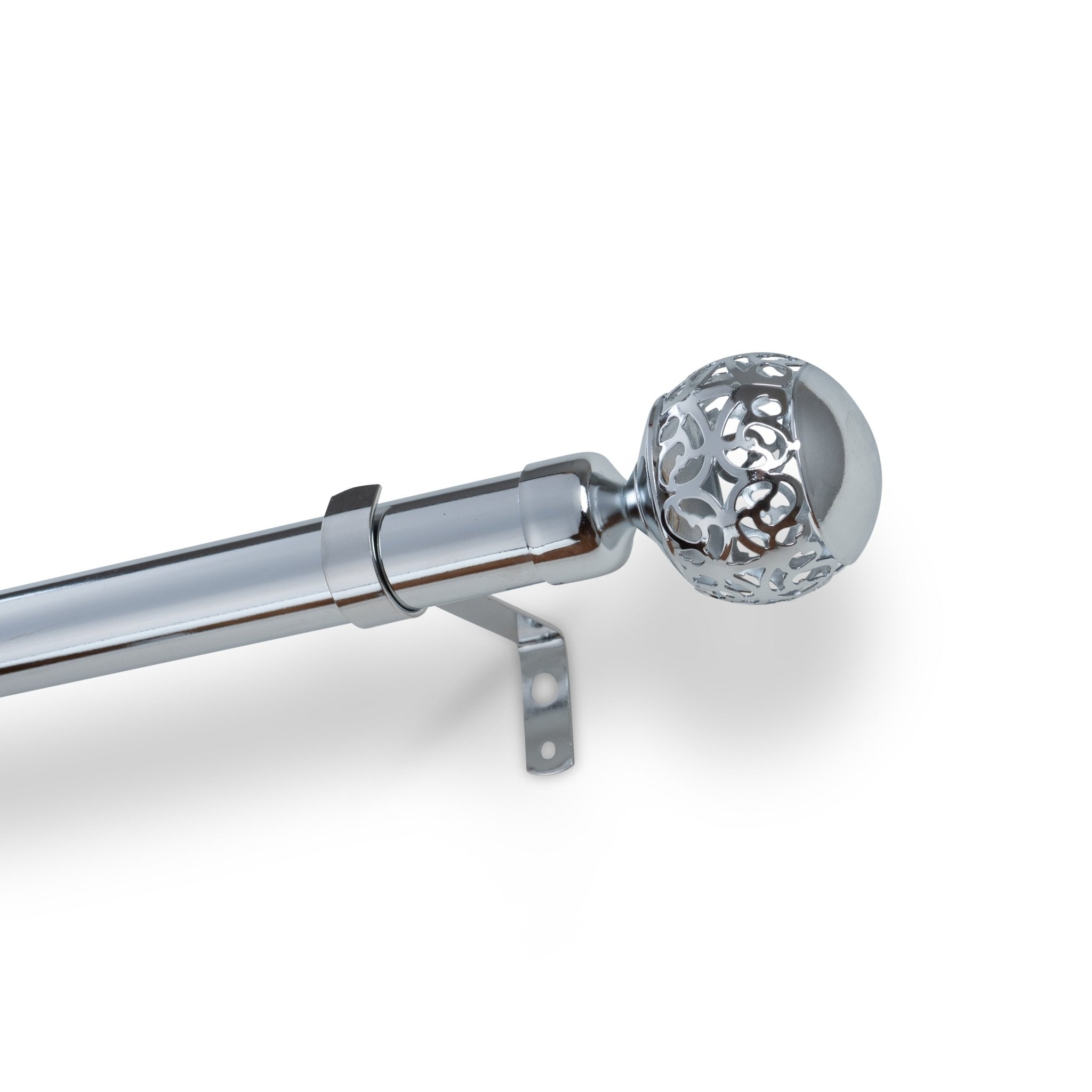 Ornate globe extendable curtain rod 1.6 - 3m - Urban Home