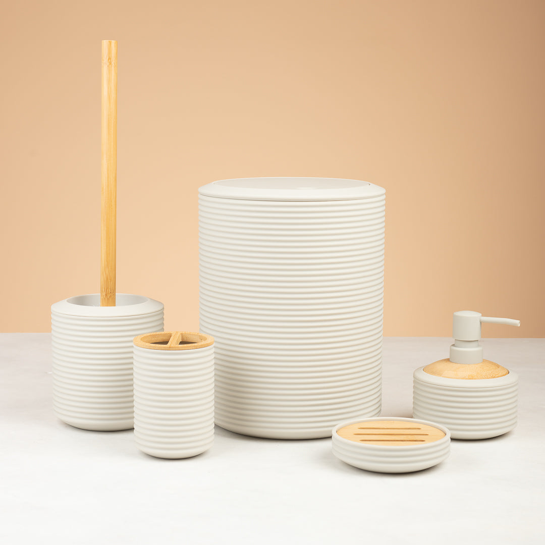 5-Piece Ribbed Bath Collection