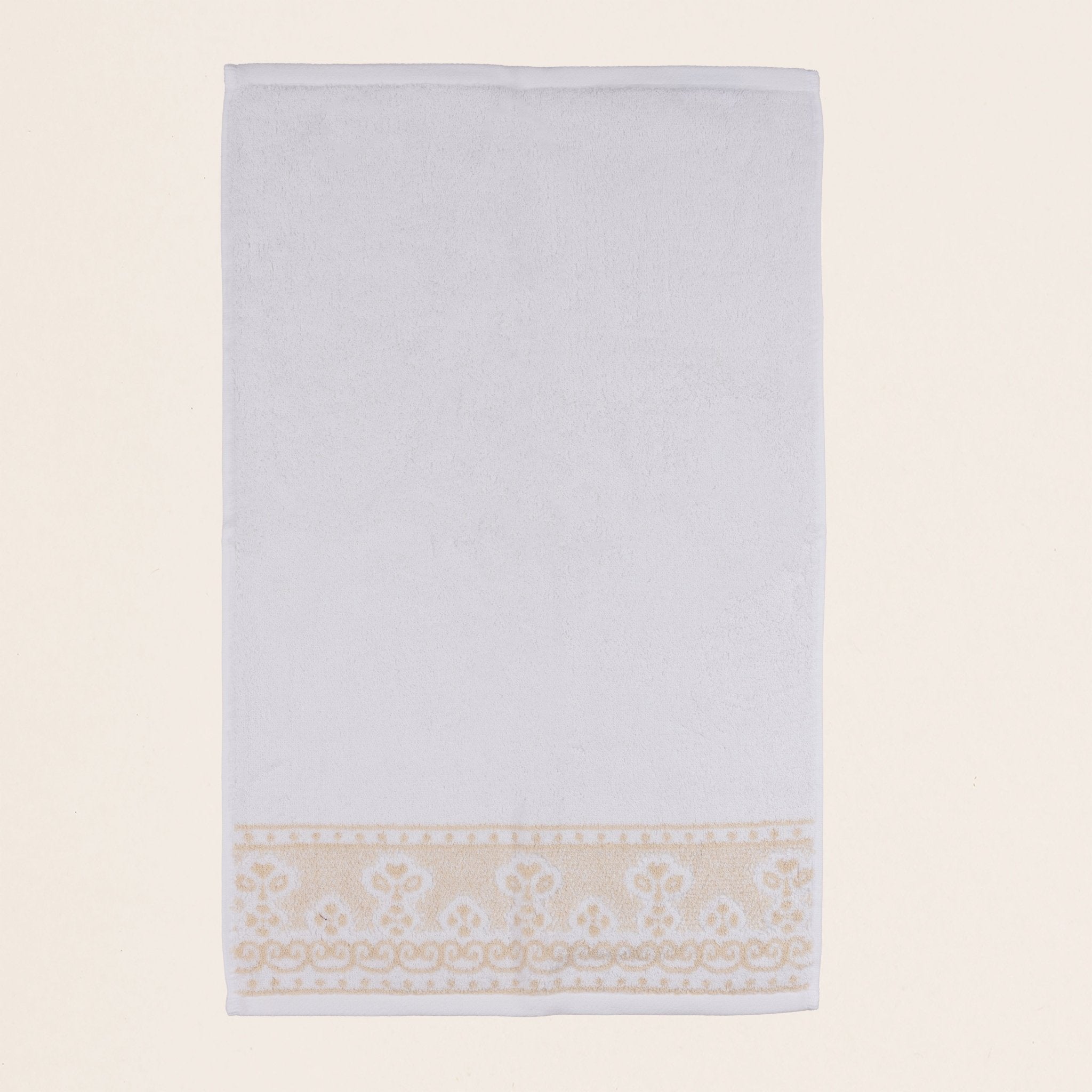 Cannon Jacquard Yarn Dyed Towel – 600 GSM – White - Urban Home