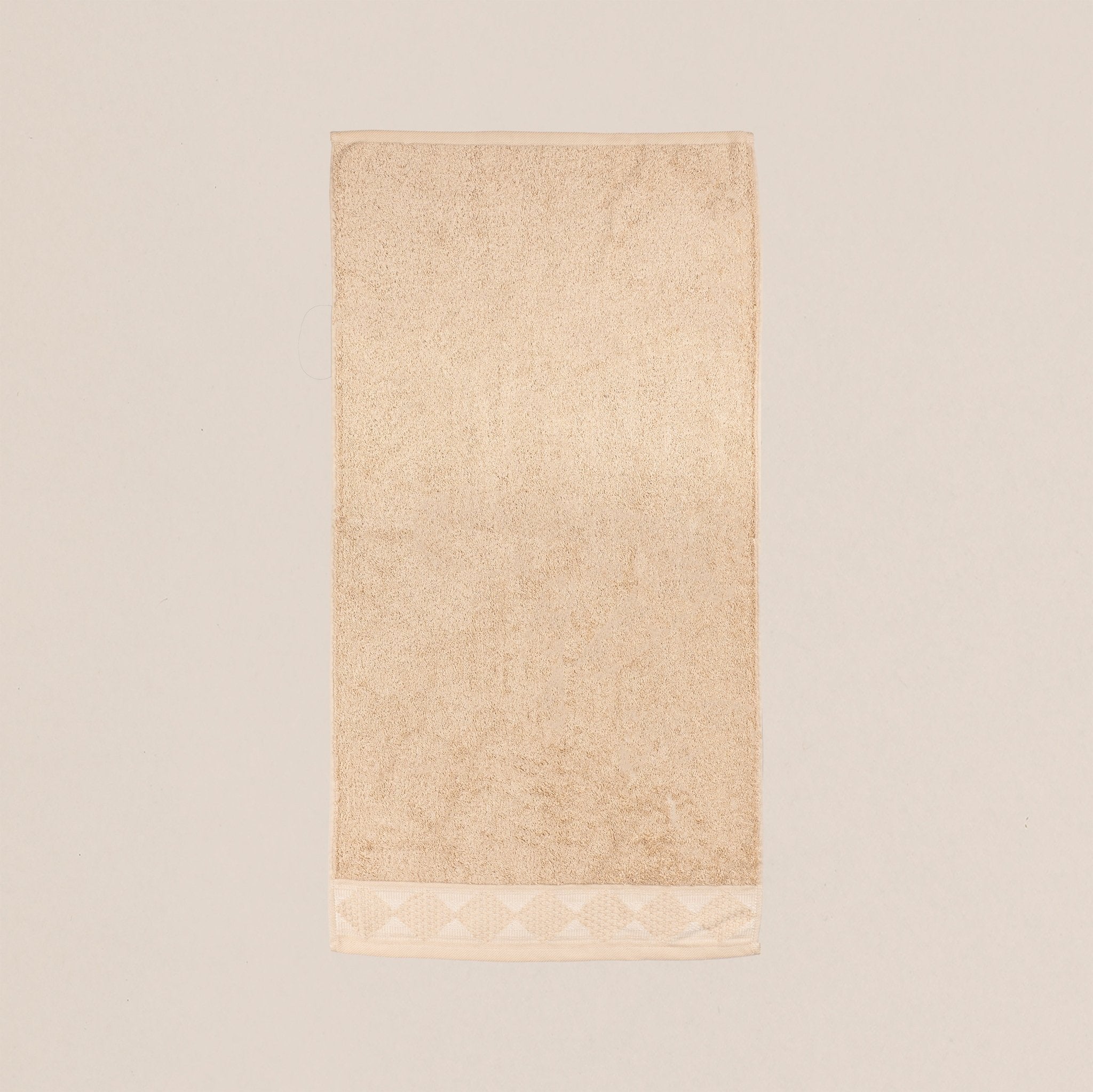 Cannon Solid Jacquard Towel – 600 GSM – Beige - Urban Home