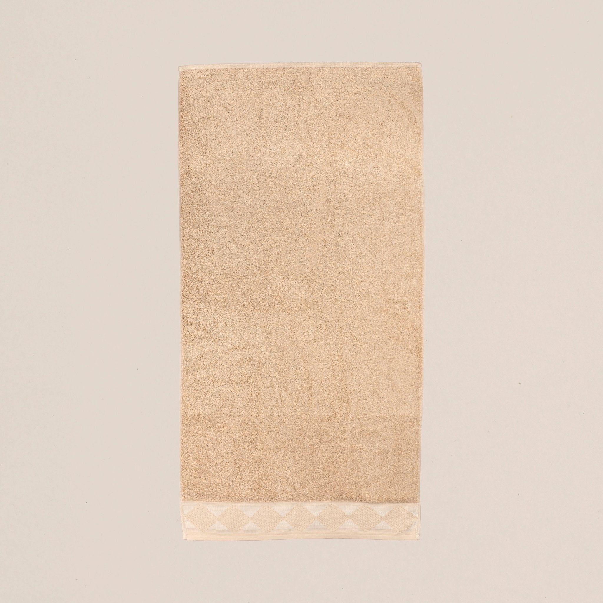 Cannon Solid Jacquard Towel – 600 GSM – Dark Beige - Urban Home