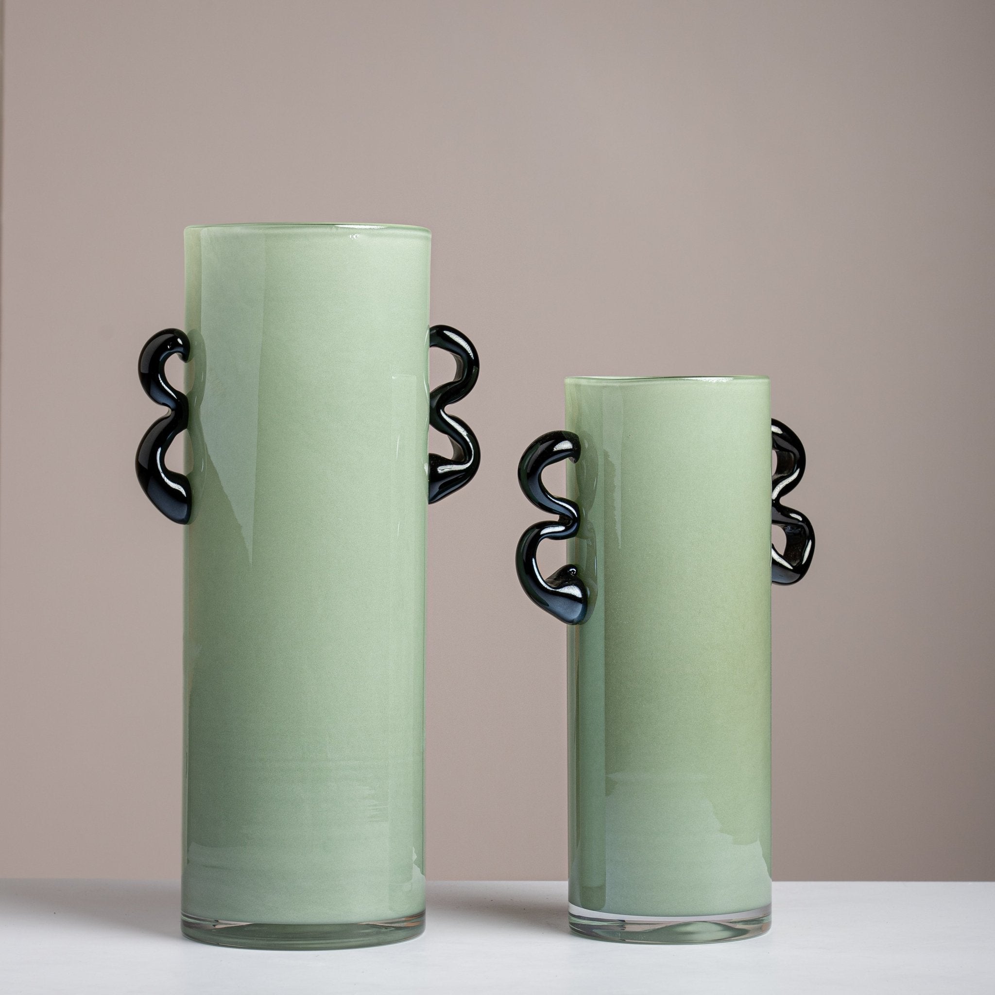 Bloom flower handle Mint Green vase 35x12cm - Urban Home
