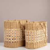 Coastal Weave Tote Basket - Urban Home