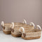 Coastal Stripe Woven Storage Basket - Urban Home