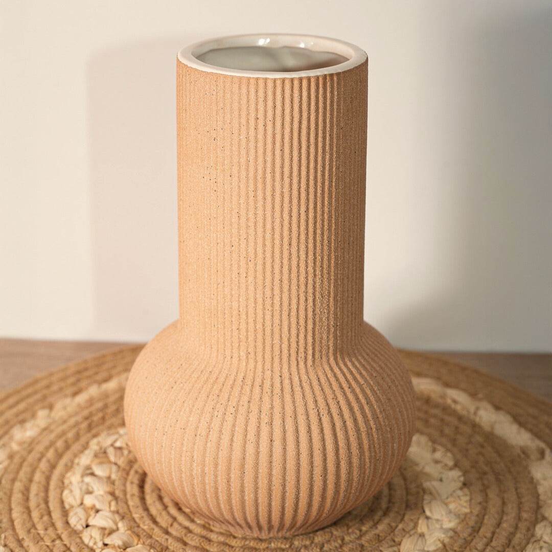 Sandwave Longo Vase Earthy Beige - Urban Home