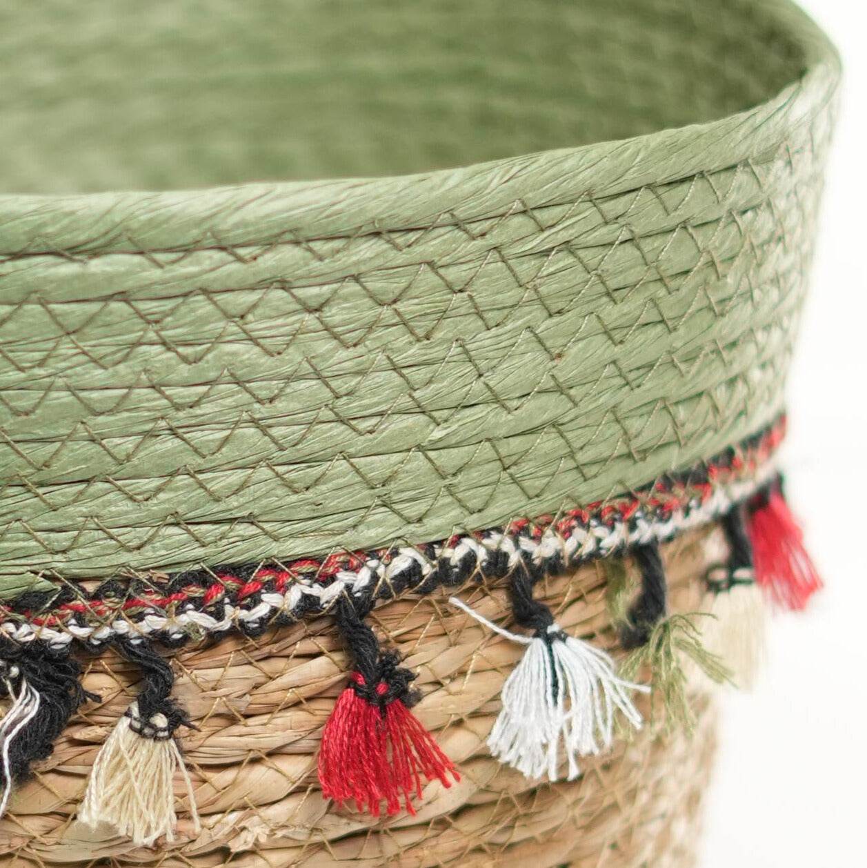 Olive Trim Basket - Urban Home
