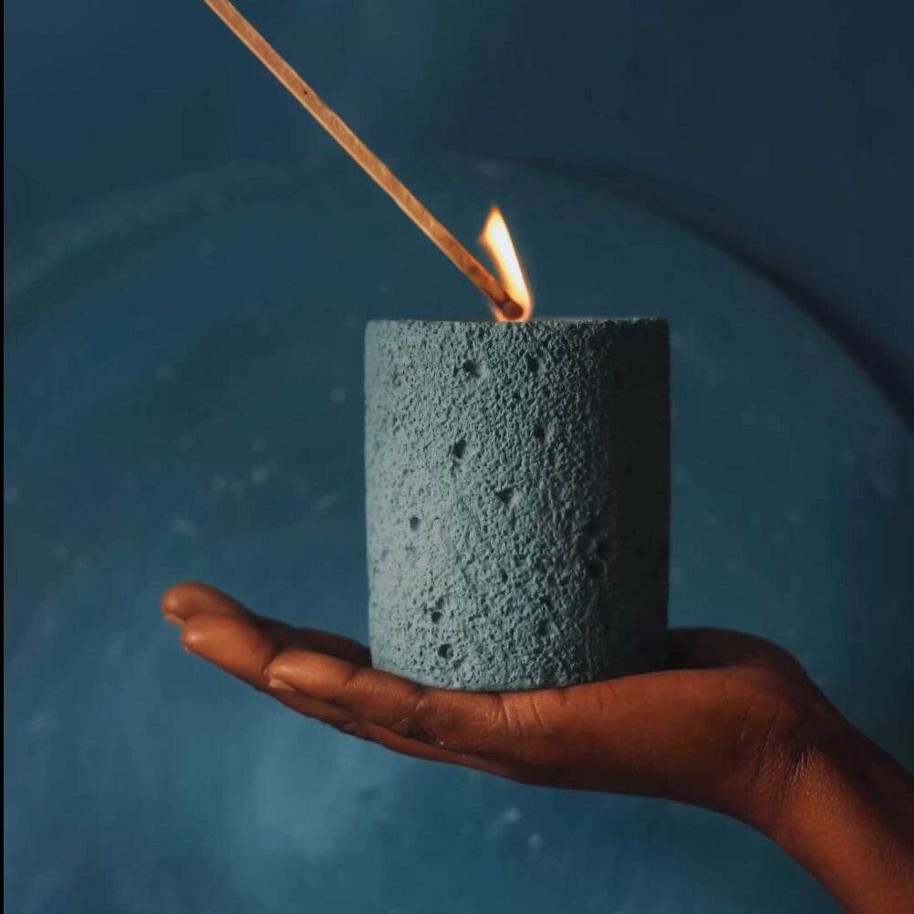 Stone glow candle - Urban Home