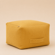 Corduroy Square Pouf – 50×30 cm - Urban Home