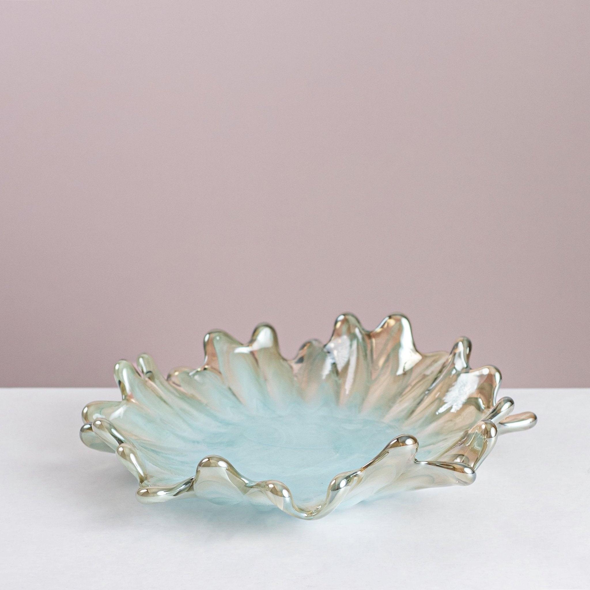Green Splash Plate – 30 × 7 cm - Urban Home