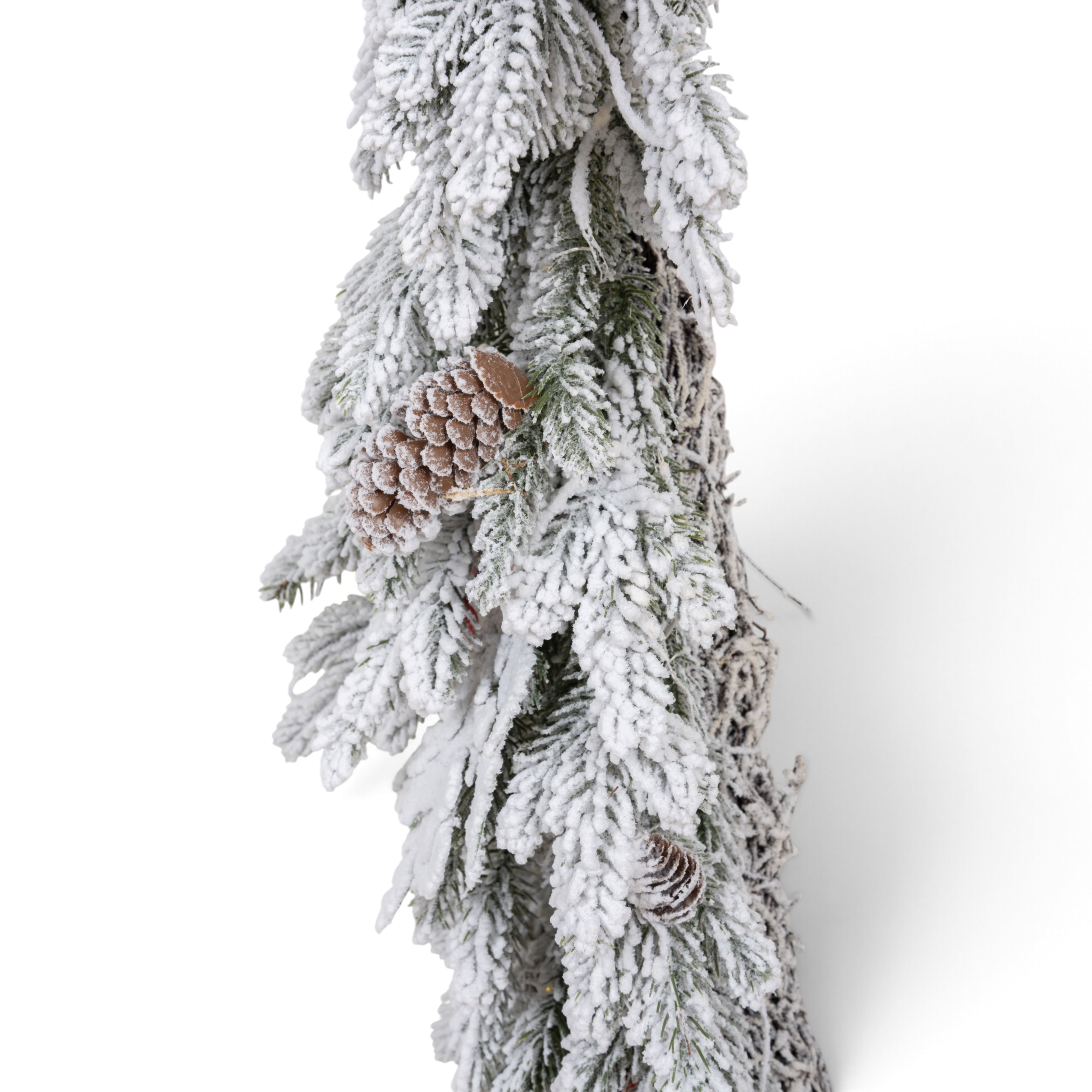 Snowy Flocked Pine Garland