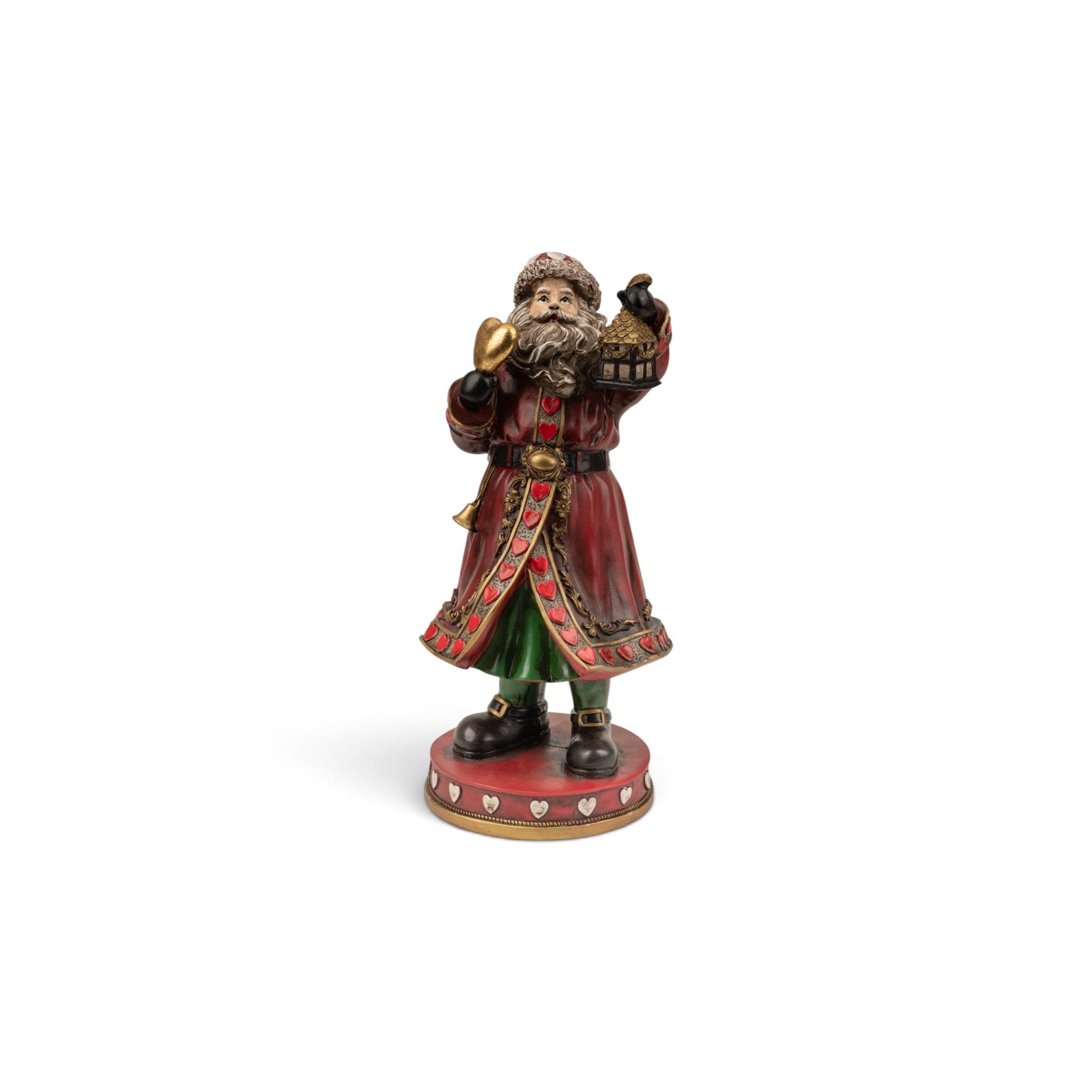 Victorian Santa with Lantern on Base - Urban Home