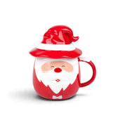 3D Santa Mug with Hat Lid