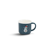Colored Mini Mug with Gold Christmas Print
