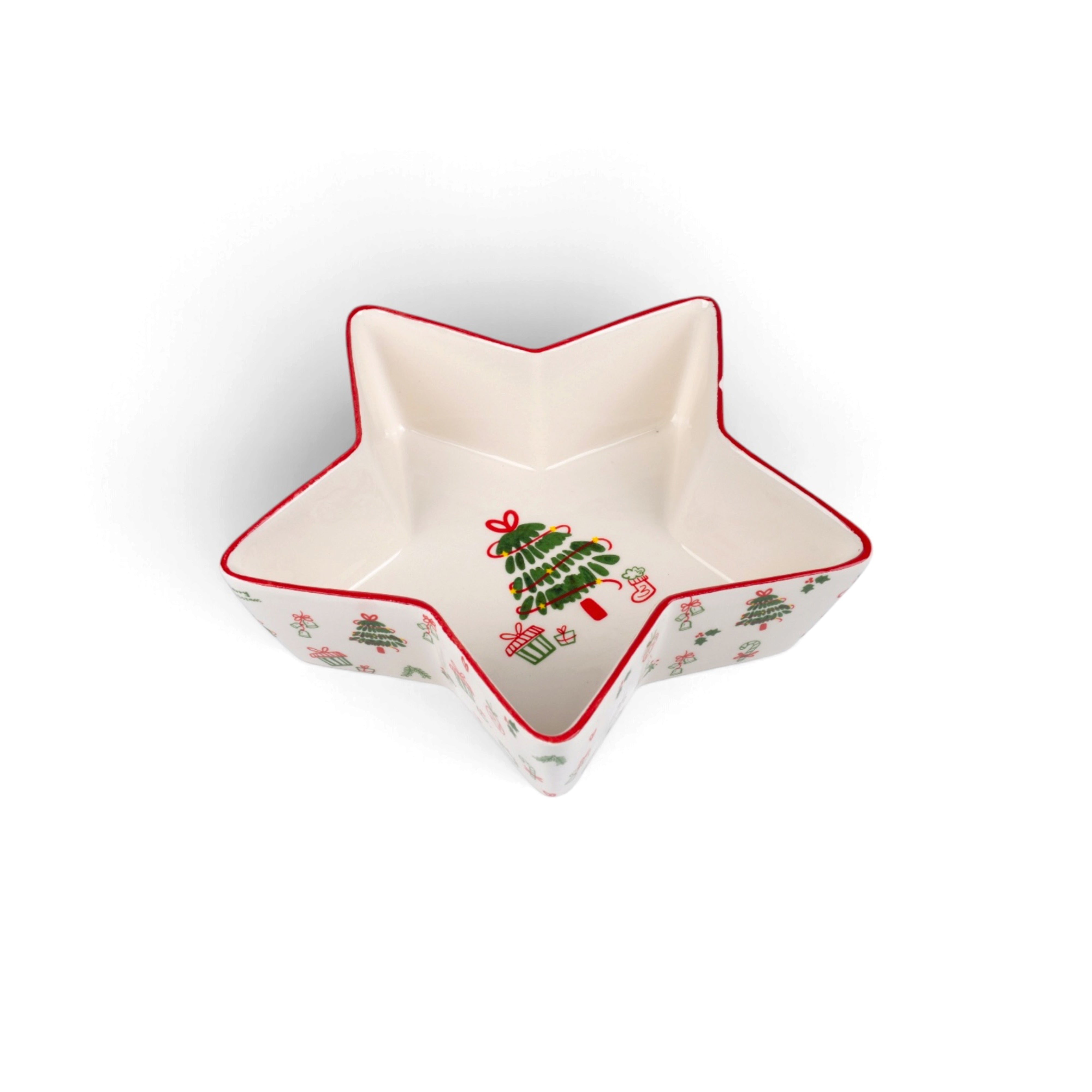 Star Shaped Christmas Plate