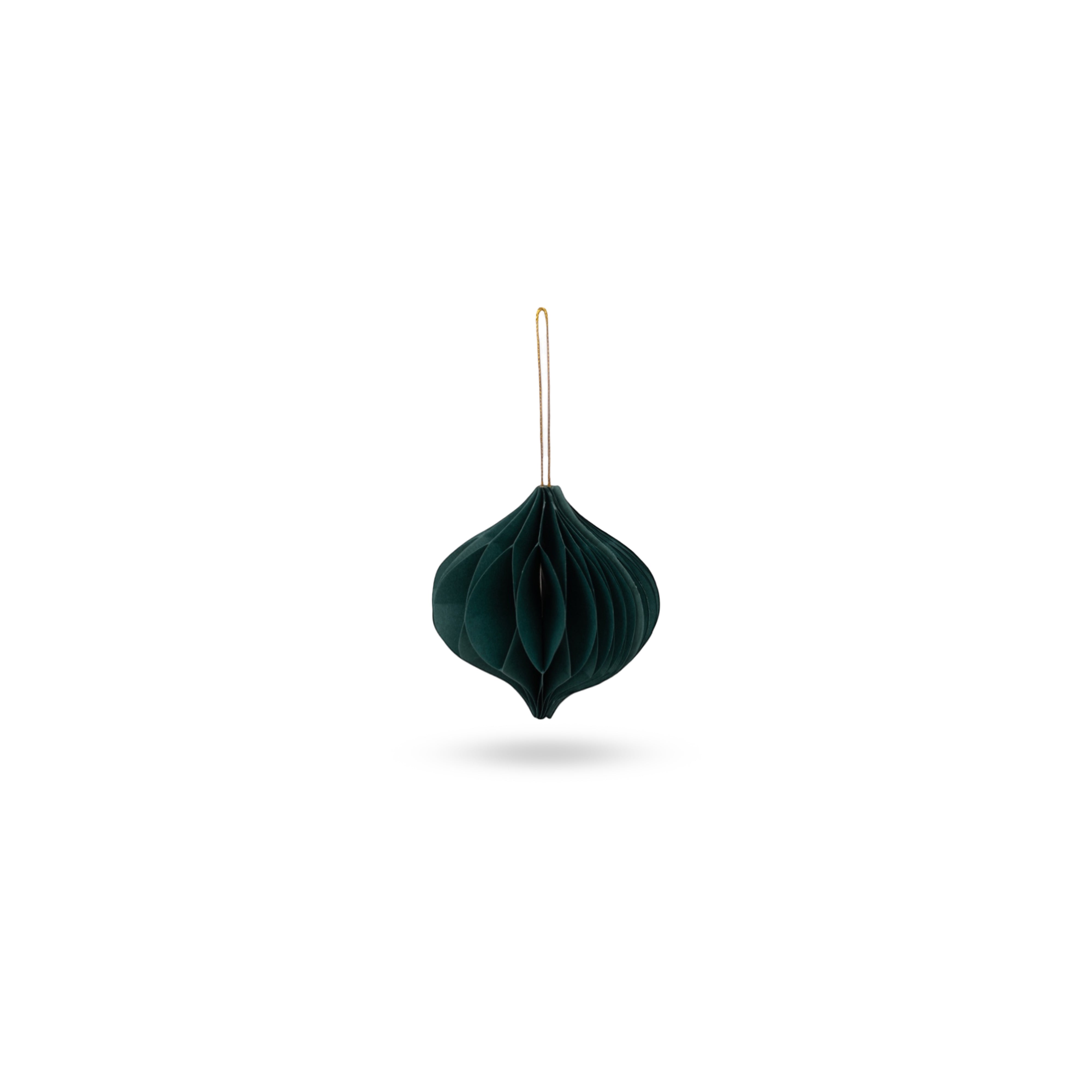 Honeycomb Paper Drop Ornament - Burgundy