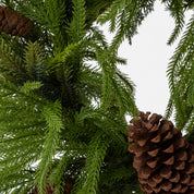 Norfolk Pine Wreath with Pinecones & Bells - Urban Home