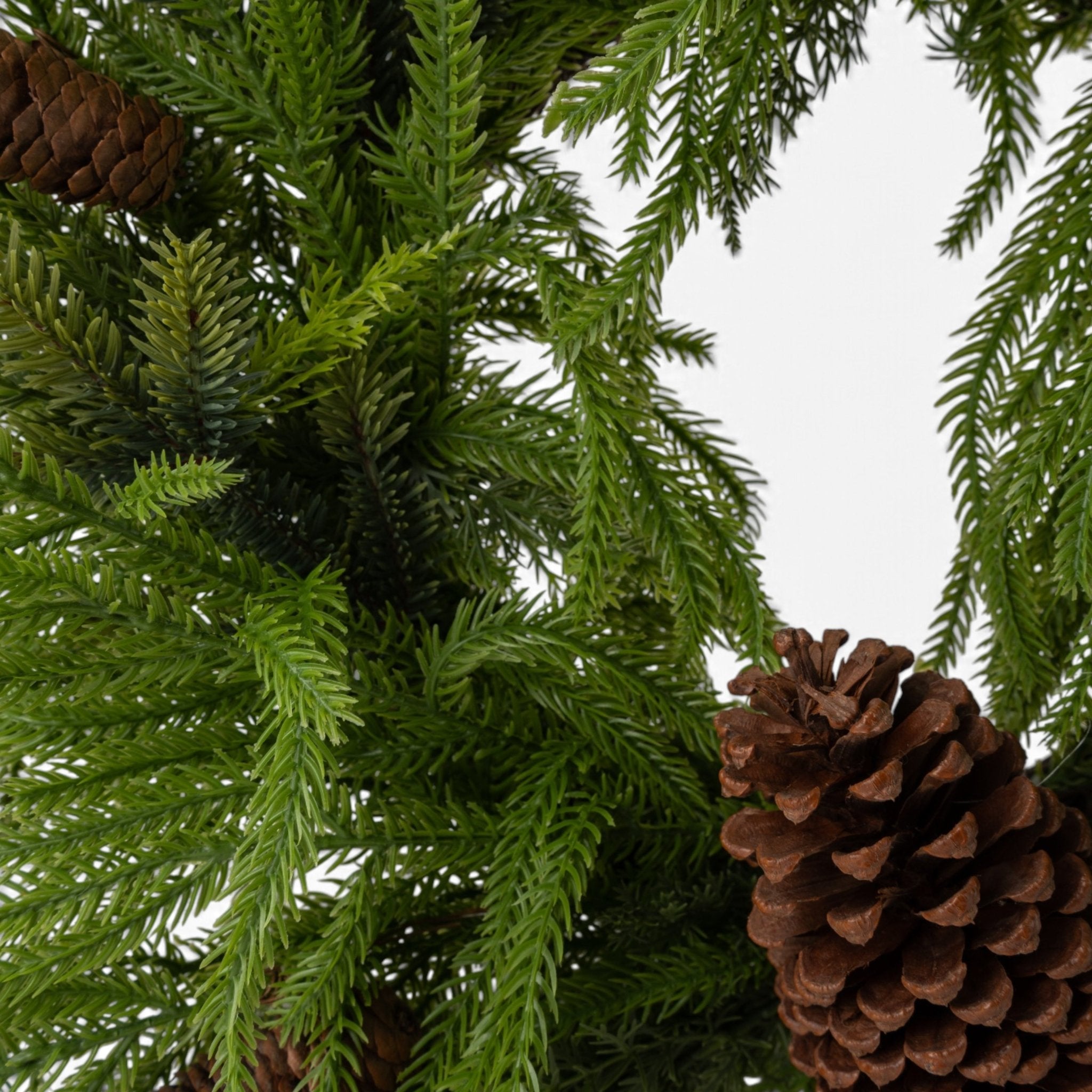 Norfolk Pine Wreath with Pinecones & Bells - Urban Home