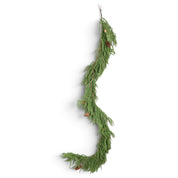 Norfolk Pine Garland with Pinecones