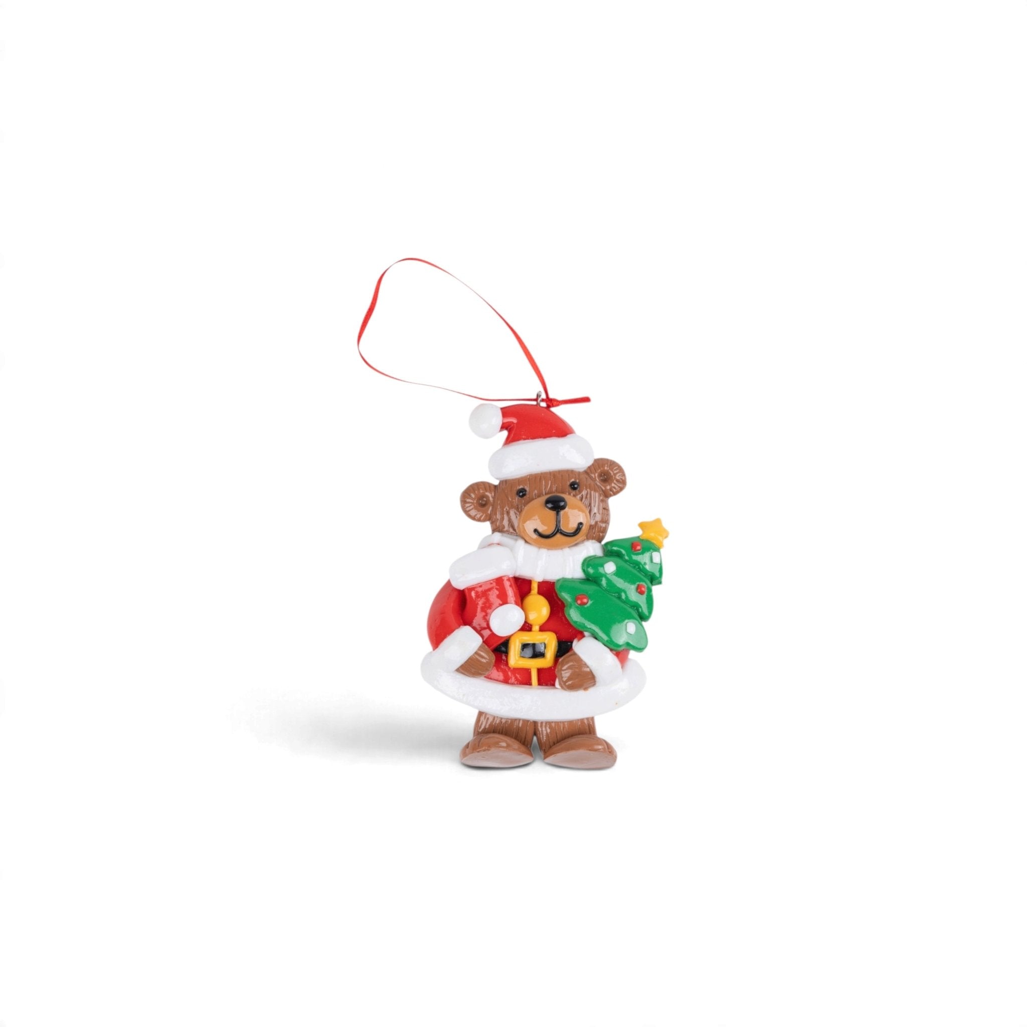 Teddy Bear in Santa Outfit Ornament - Urban Home