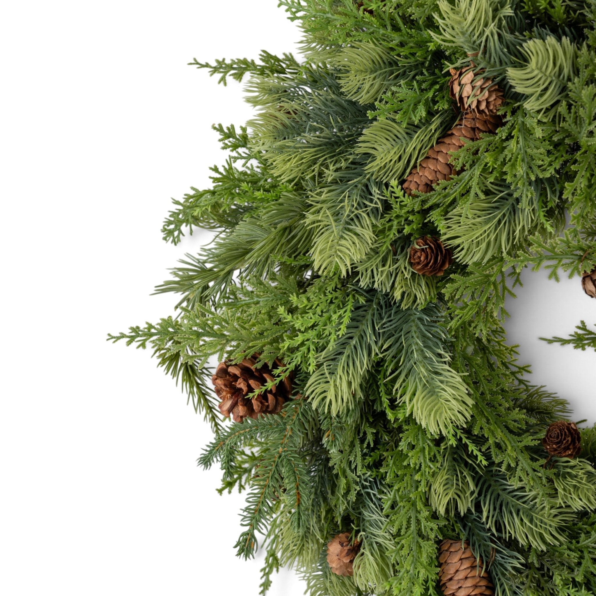 Pine Wreath with Pinecones - Urban Home