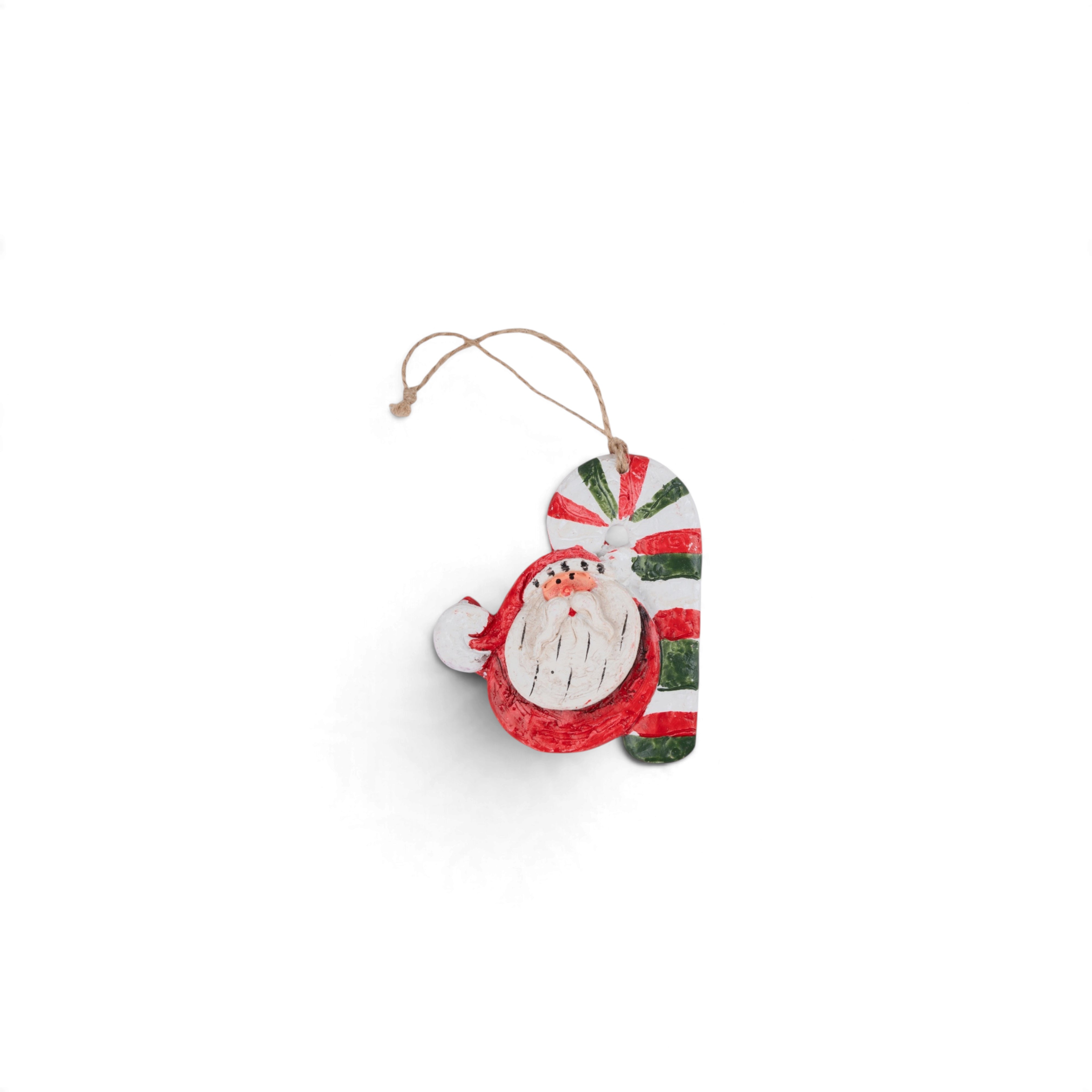 Wooden Tree Display with Hanging Ornaments - Snowman