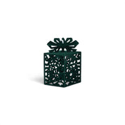 Velvet Gift Box Hanging Ornament - Forest Green