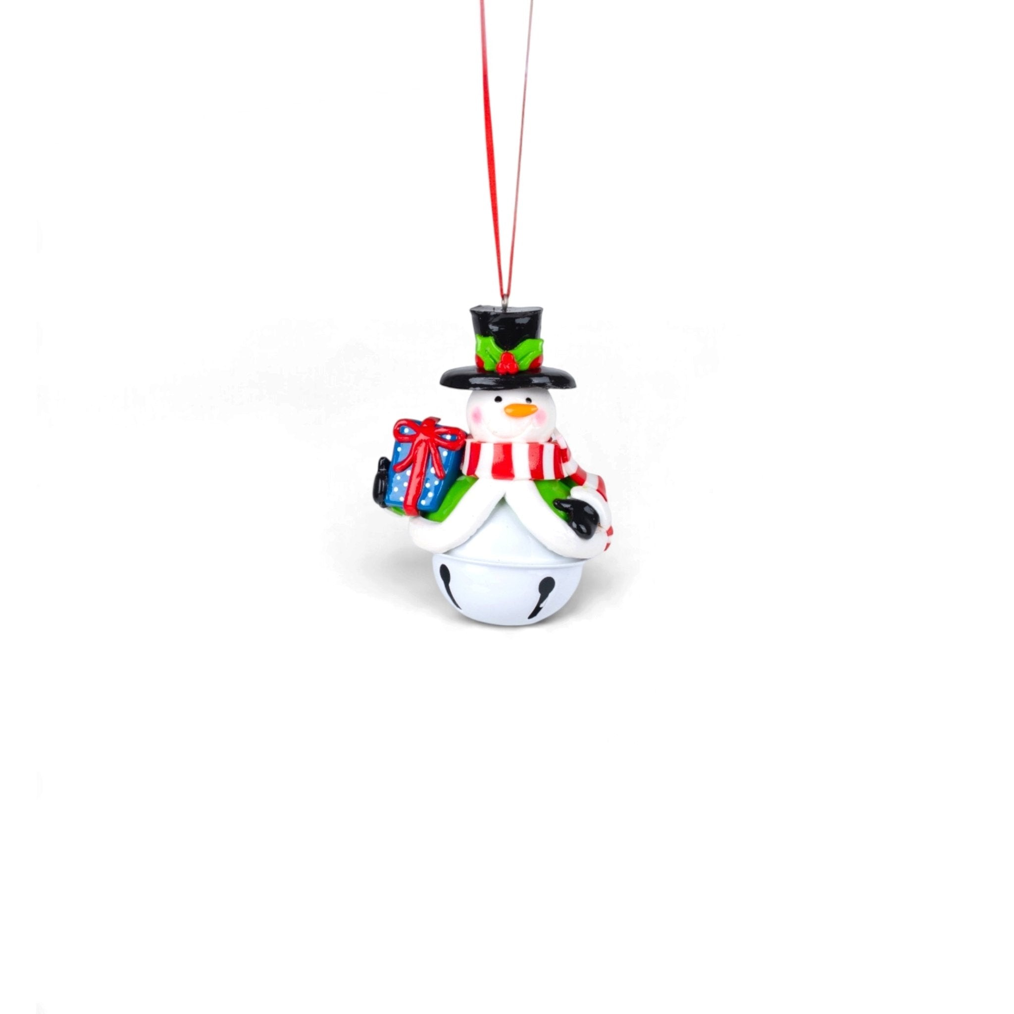 Santa, Snowman & Deer Jingle Bell Ornament - Urban Home