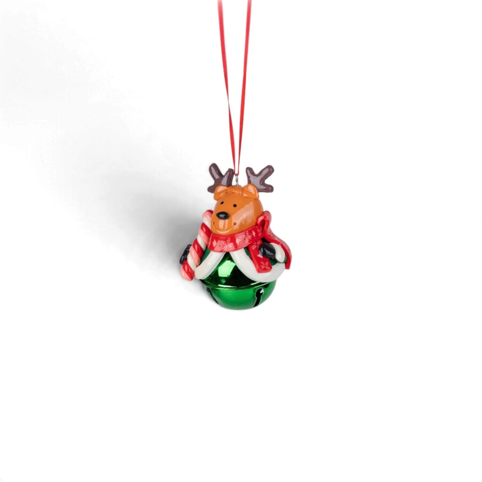 Santa, Snowman & Deer Jingle Bell Ornament - Urban Home