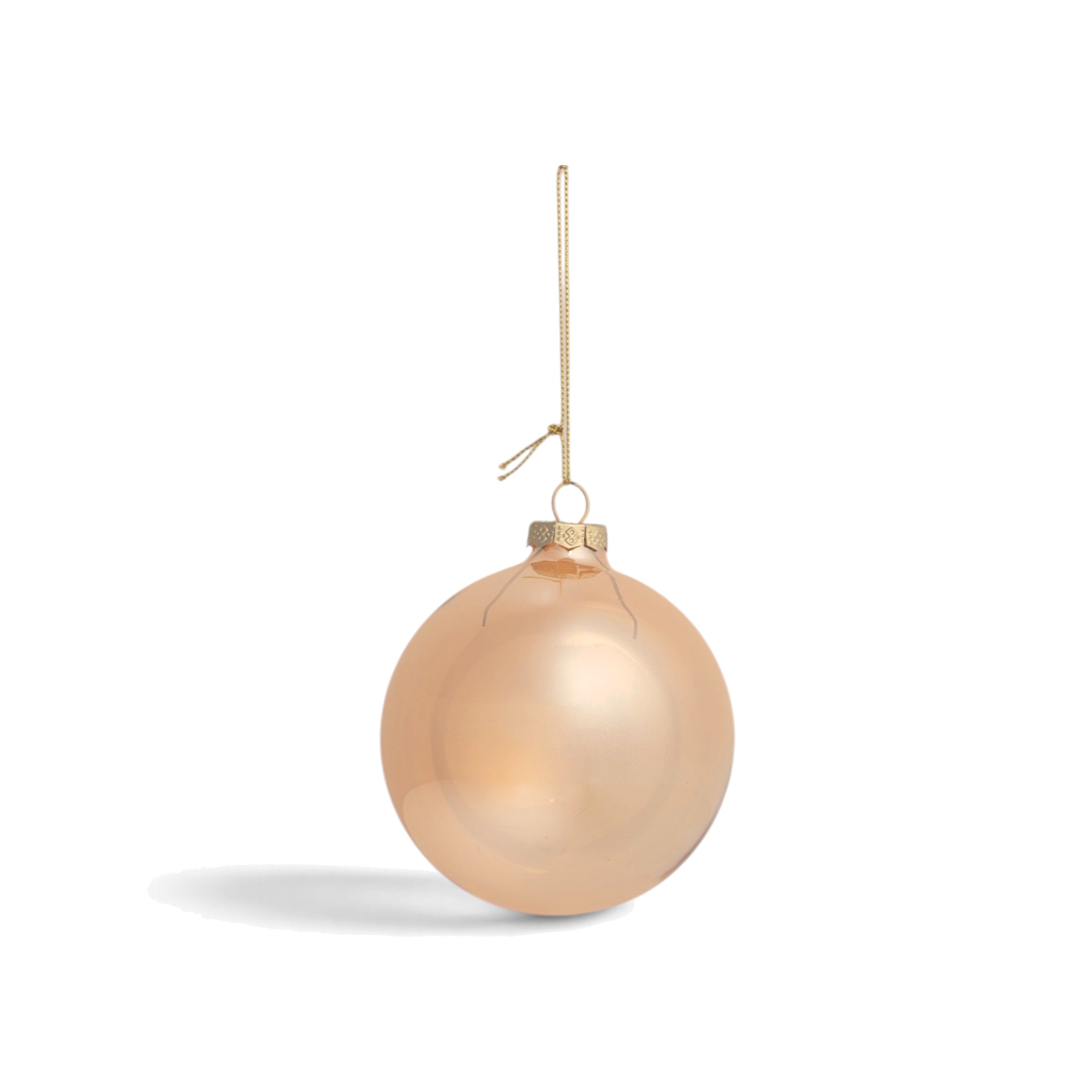 Glass Christmas Ball - Amber - Urban Home