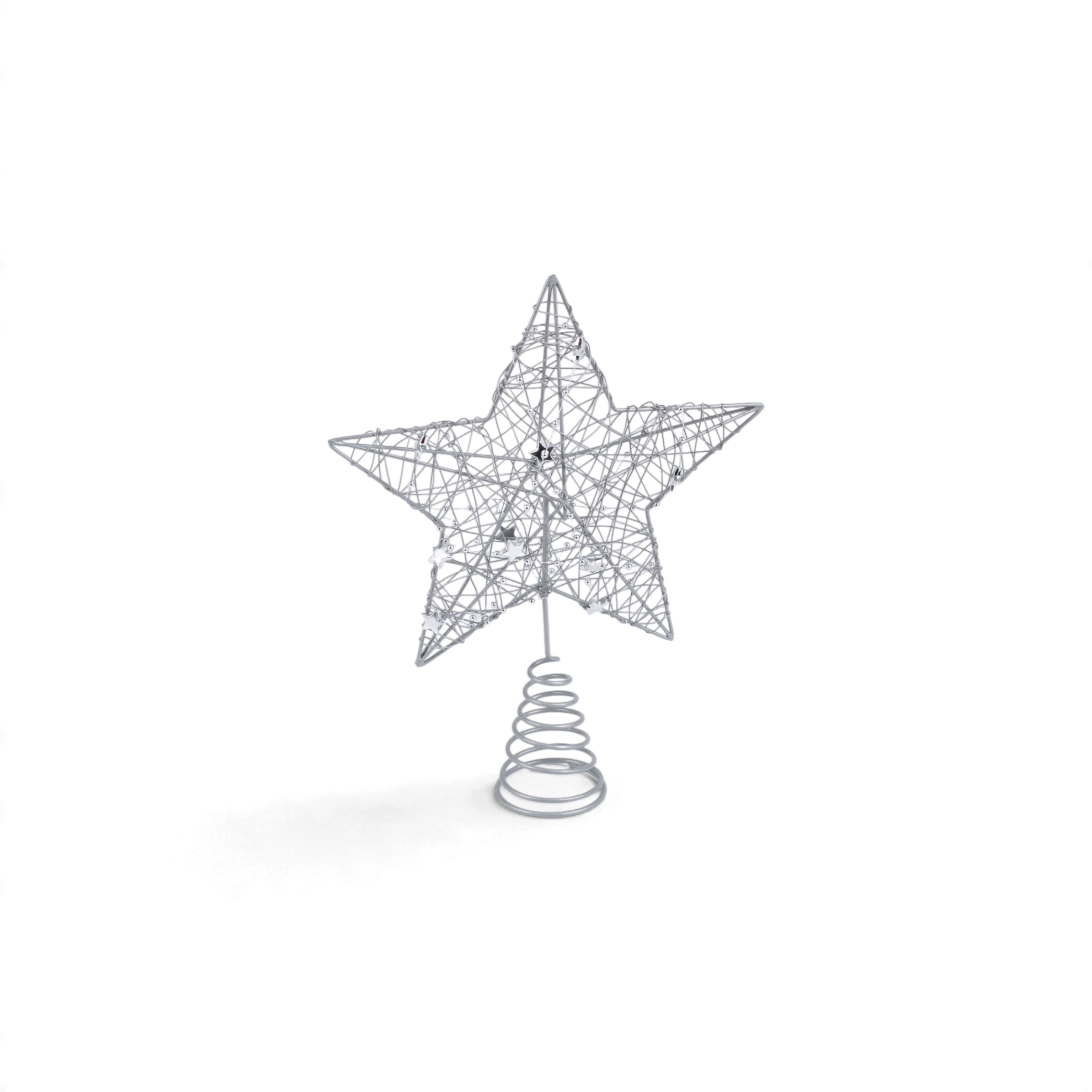 Tree Star with Mini Stars Deco - Silver