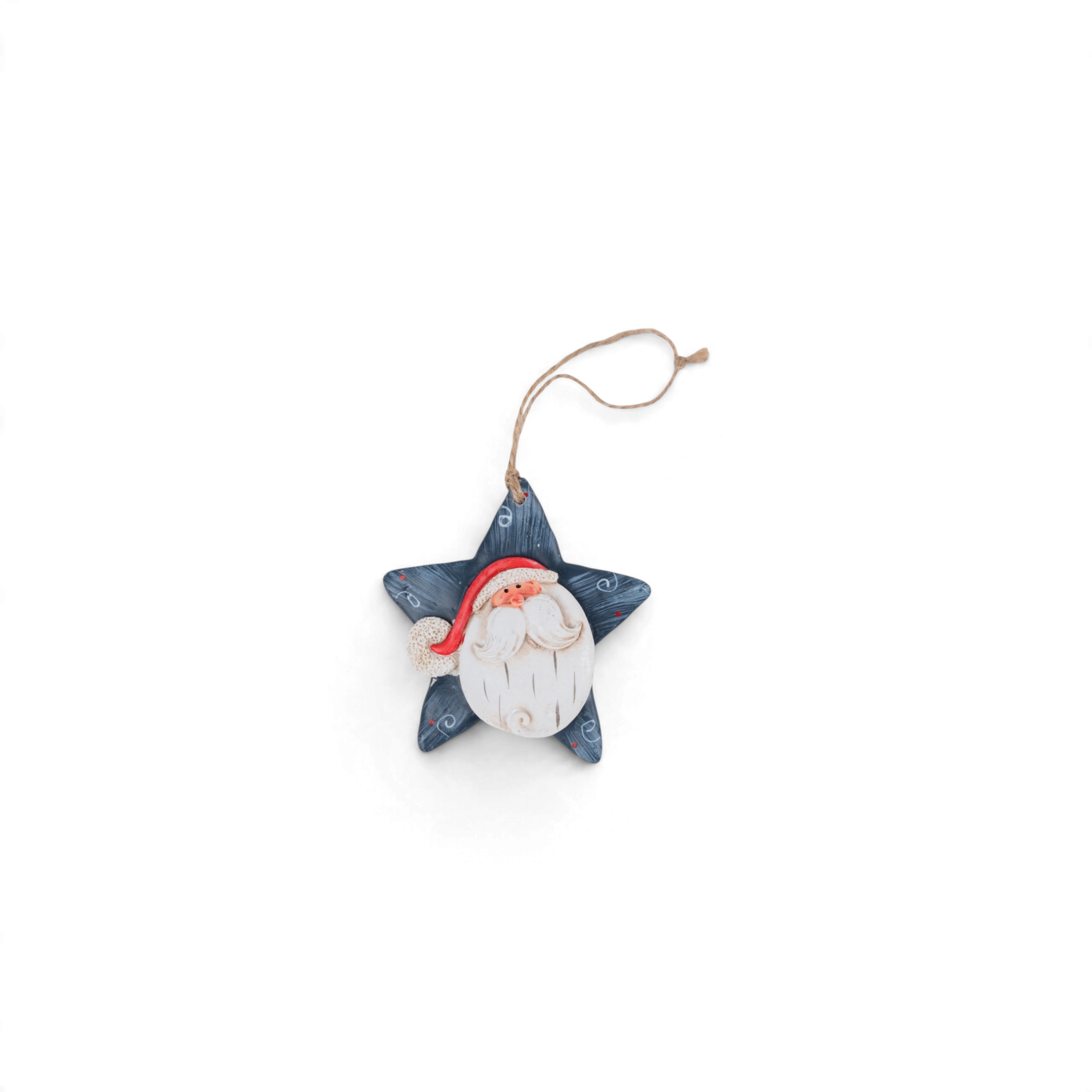 Wooden Tree Display with Hanging Ornaments - Snowman