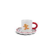 Gingerbread Cup with Scalloped Saucer