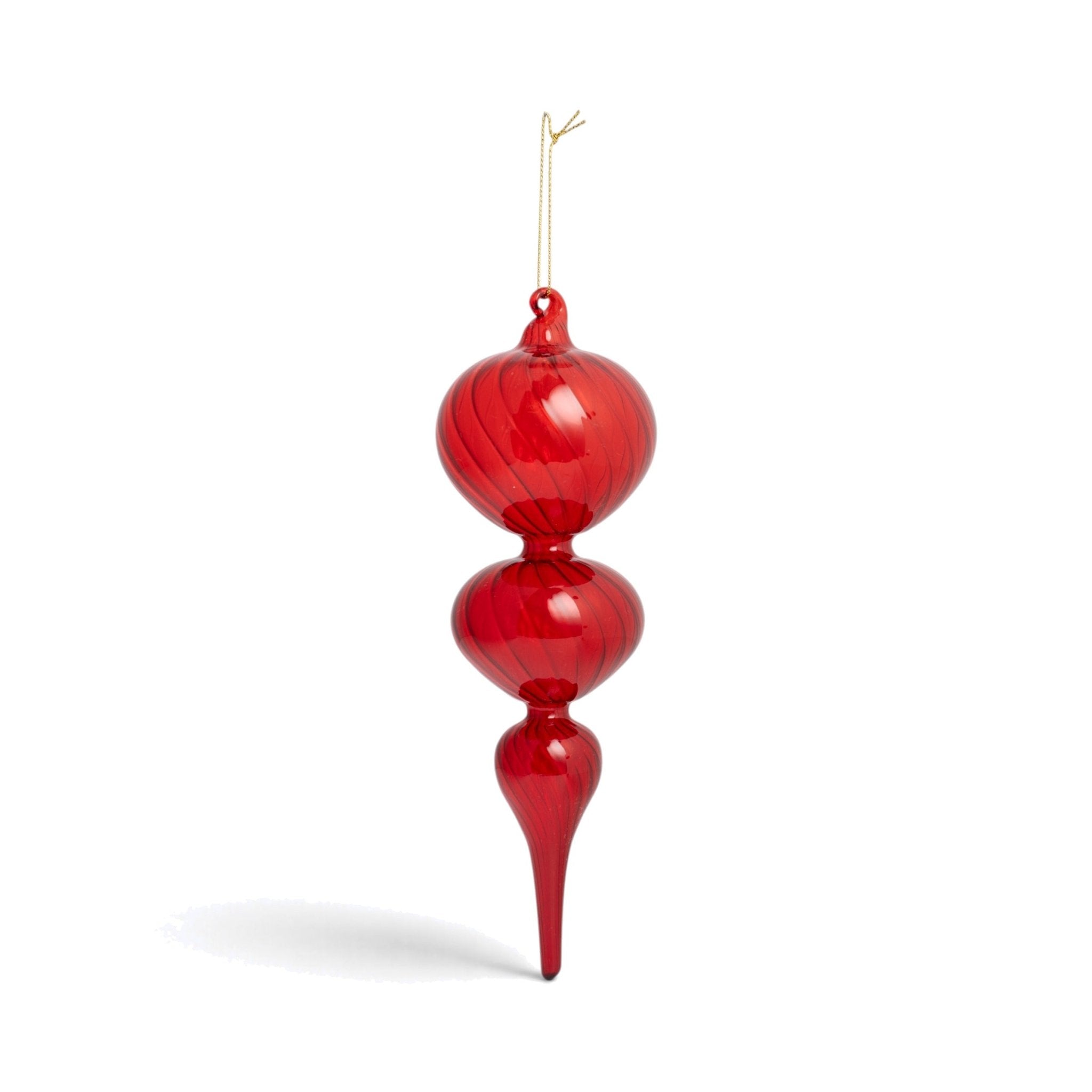 Glass Finial Ornament - Burgundy - Urban Home