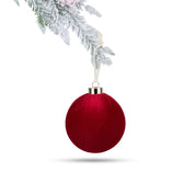 Velvet Christmas Ball - Red