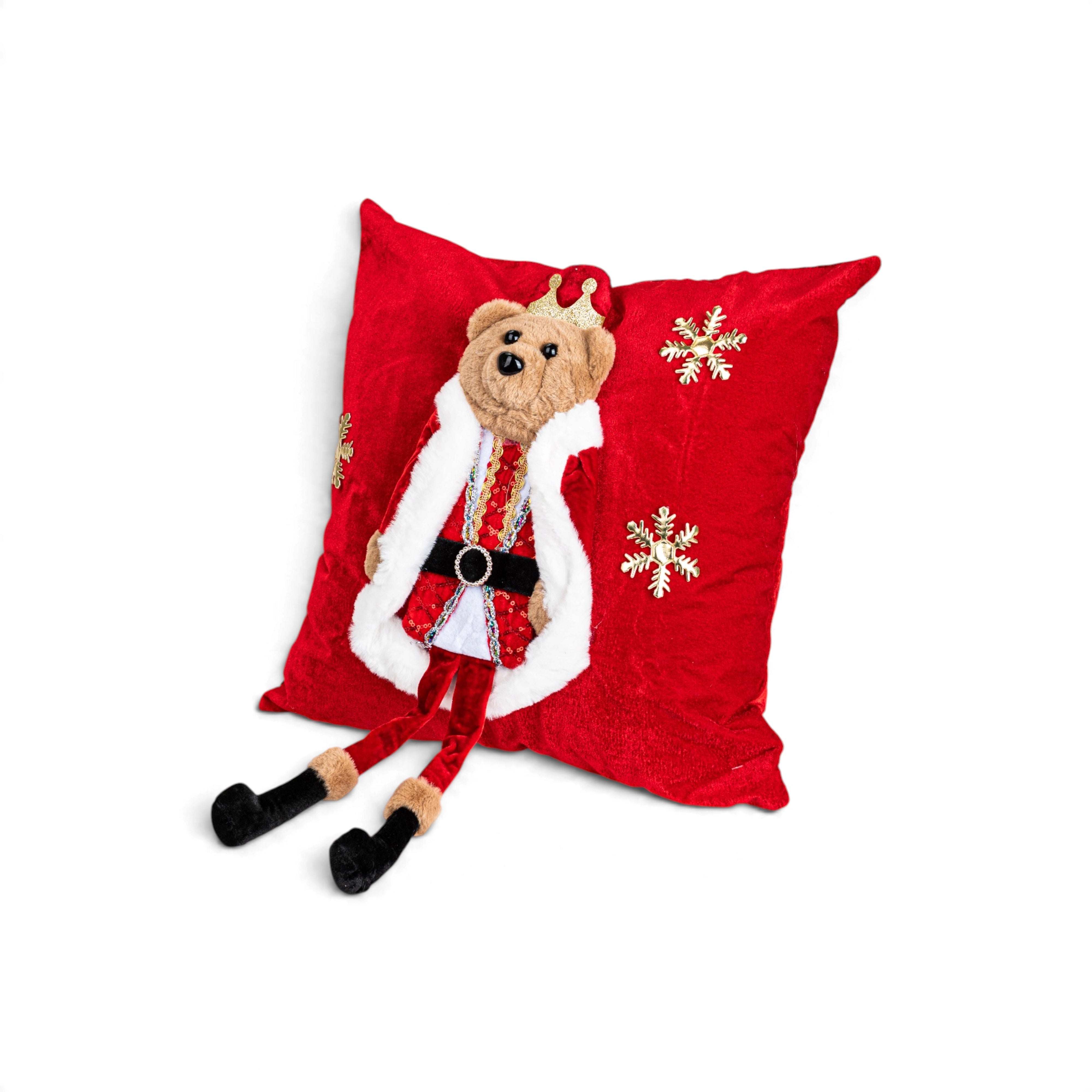 Traditional Christmas Bear Cushion Cover - Granny Chic 3D Model