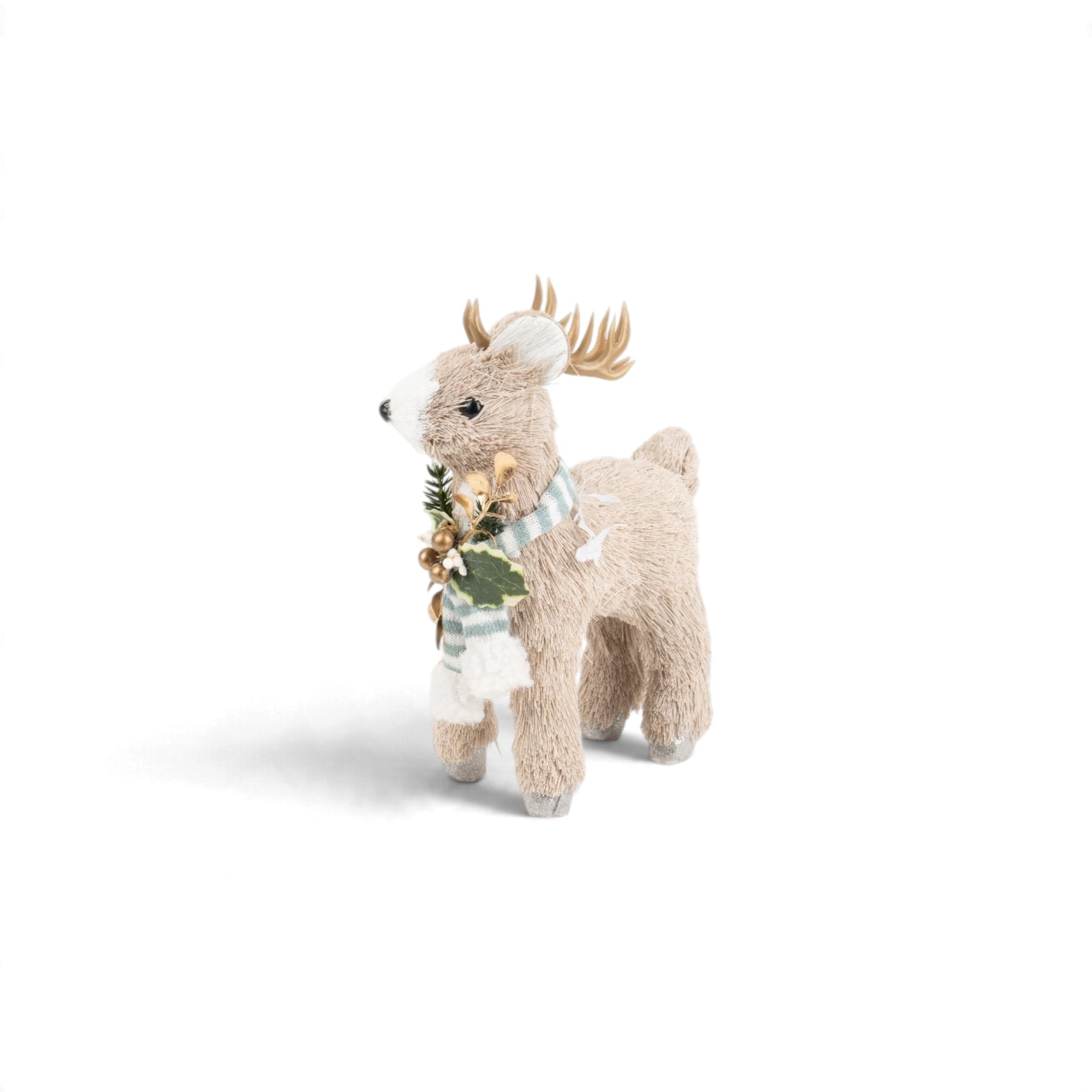 Christmas Deer with Green Scarf - Urban Home