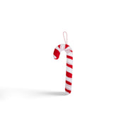Velvet Candy Cane - Red & White - 27cm