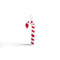 Velvet Candy Cane - Red & White - 27cm