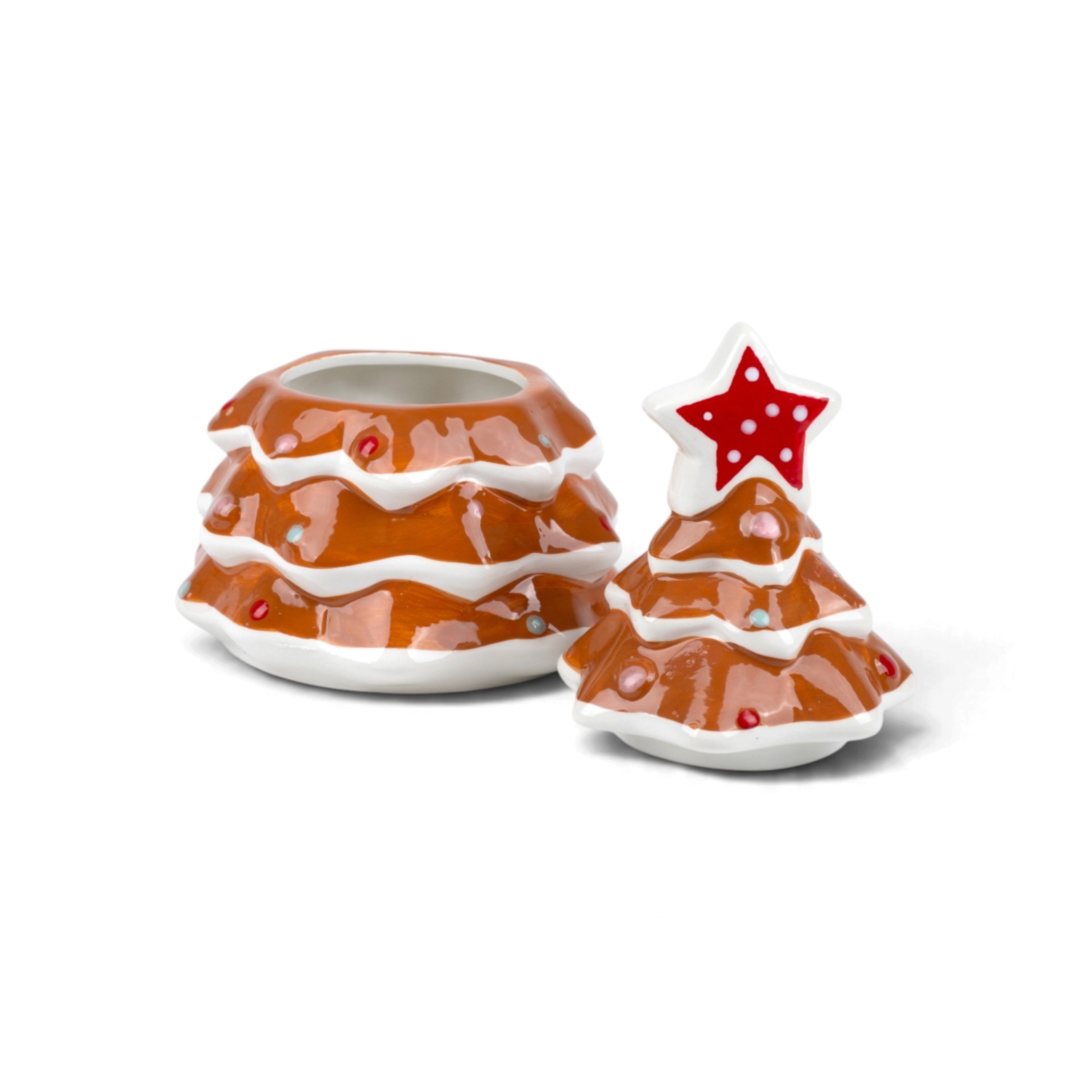 Tree Shaped Brown Cookie Jar